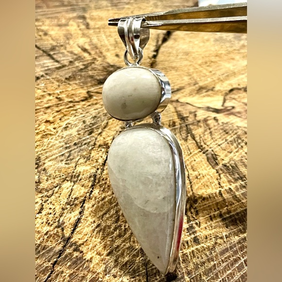 Teardrop Large Rainbow Moonstone “The Visionary Stone” Pendant - Picture 6 of 6